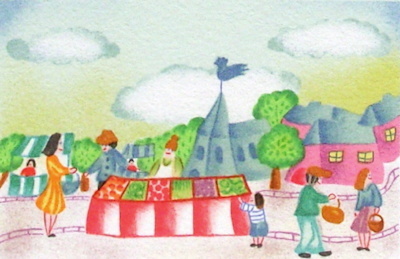 Jour De Marché Au Village by Valérie Hermant Pricing Limited Edition Print image