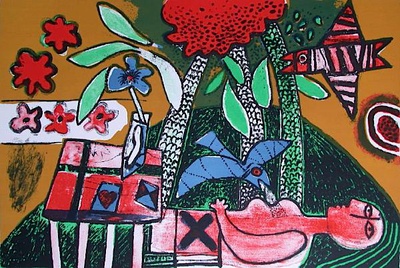 La Table A L'as De Coeur by Guillaume Corneille Pricing Limited Edition Print image