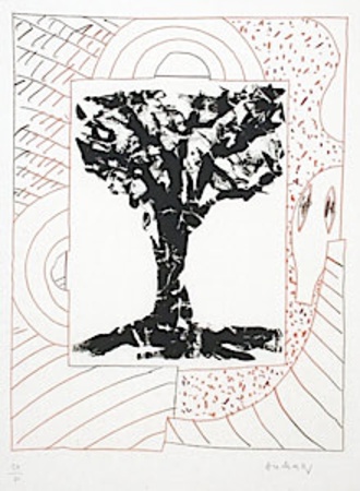 Arbre Central, À L'orange by Pierre Alechinsky Pricing Limited Edition Print image