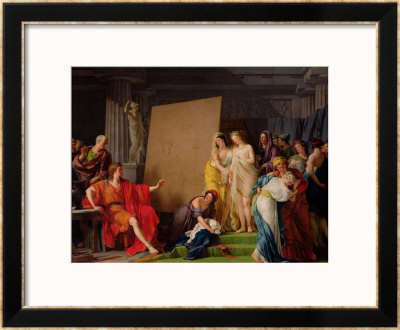 Zeuxis Choosing Models From The Beautiful Women Of Croton, 1789 by Francois Andre Vincent Pricing Limited Edition Print image