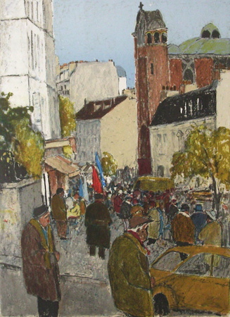 Place Des Abbesses by Marko Stupar Pricing Limited Edition Print image