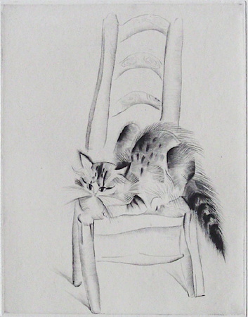 Chat Sur Une Chaise by Mily Possoz Pricing Limited Edition Print image
