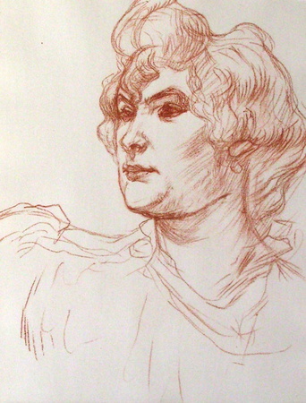 Dessins : Tete De Jeune Femme by Henri De Toulouse-Lautrec Pricing Limited Edition Print image
