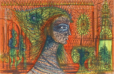 La Reine Masquee by Jean Carzou Pricing Limited Edition Print image