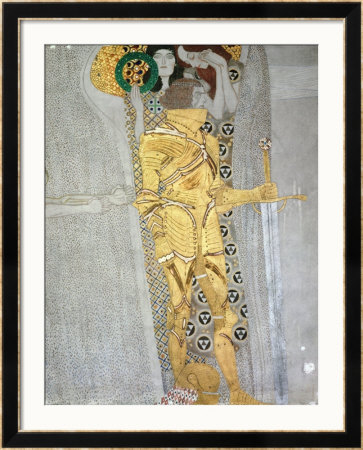 The Knight Detail Of The Beethoven Frieze, Said To Be A Portrait Of Gustav Mahler (1860-1911), 1902 by Gustav Klimt Pricing Limited Edition Print image