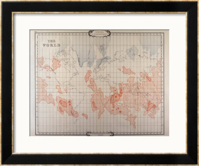 Map Of Lemuria At Its Greatest Extent by W. Scott-Elliot Pricing Limited Edition Print image