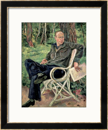 Portrait Of Sergei Sergeevich Prokofiev, 1934 by Petr Petrovic Konchalovsky Pricing Limited Edition Print image