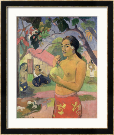 Woman With Mango, 1893 by Paul Gauguin Pricing Limited Edition Print image