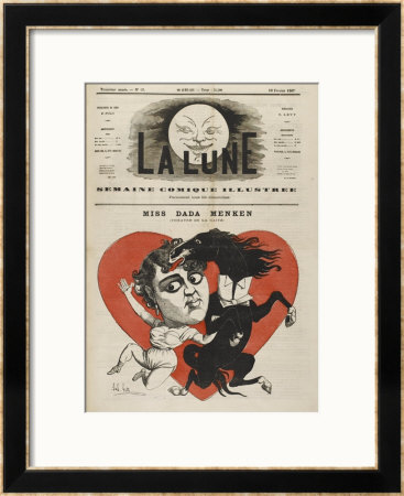 Adah Menken American Actress With A Brief But Controversial Life Story, This Cartoon Was Done by Andre Gill Pricing Limited Edition Print image