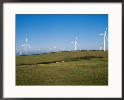 Wind Turbines Generating Electricity, Cornwall by Bob Gibbons Pricing Limited Edition Print image
