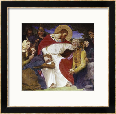 Jesus The Comforter by August Andreas Jerndorff Pricing Limited Edition Print image