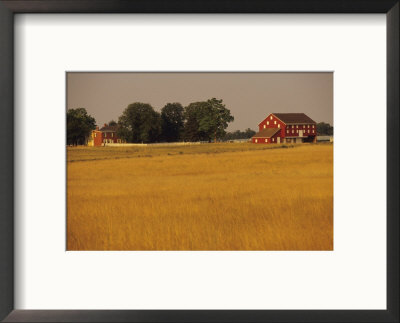 Historic Farm Buildings On The Site Of Picketts Charge by Raymond Gehman Pricing Limited Edition Print image