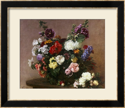 A Bouquet Of Mixed Flowers, 1881 by Henri Fantin-Latour Pricing Limited Edition Print image
