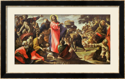 The Multiplication Of The Loaves And Fishes, 1620-5 by Giovanni Lanfranco Pricing Limited Edition Print image
