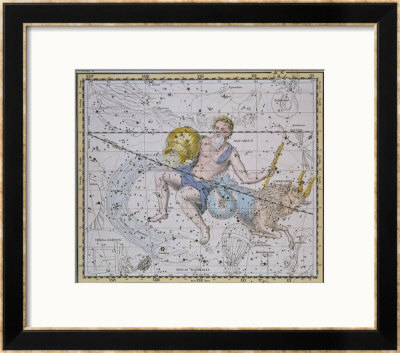 Aquarius And Capricorn, From A Celestial Atlas, Published In 1822 by A. Jamieson Pricing Limited Edition Print image