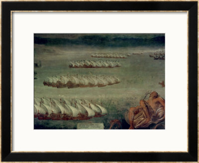 The Battle Of Lepanto, 7Th October 1571 by Luca Cambiaso Pricing Limited Edition Print image