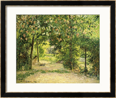 The Garden In Springtime At Eragny by Camille Pissarro Pricing Limited Edition Print image