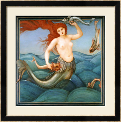 A Sea-Nymph by Edward Burne-Jones Pricing Limited Edition Print image