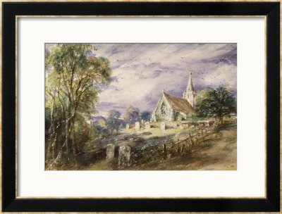 Stoke Poges Church, 1833 by John Constable Pricing Limited Edition Print image