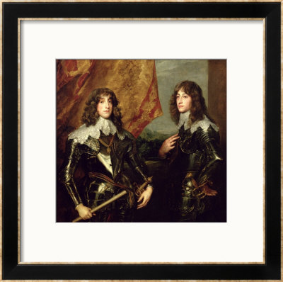 Prince Charles Louis Elector Palatine And His Brother, Prince Rupert Of The Palatinate, 1637 by Sir Anthony Van Dyck Pricing Limited Edition Print image
