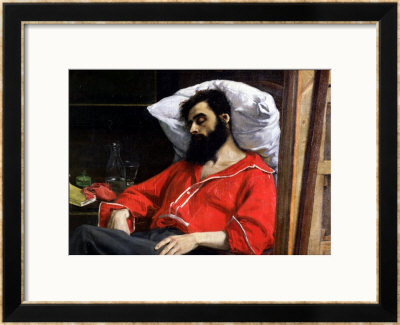 The Convalescent, Or The Wounded Man, Detail From The Visit To The Convalescent, Circa 1860 by Charles Emile Carolus-Duran Pricing Limited Edition Print image