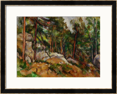 The Rocks In The Park Of The Chateau Noir, 1898-1899 by Paul Cezanne Pricing Limited Edition Print image