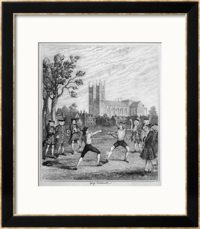Duelling With Swords by George Cruikshank Pricing Limited Edition Print image