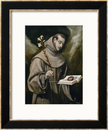 Saint Anthony Of Padua, 1577-79 by El Greco Pricing Limited Edition Print image