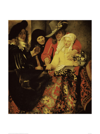 At The Procuress by Johannes Vermeer Pricing Limited Edition Print image