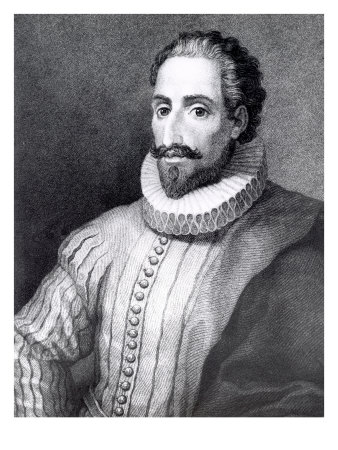 Cervantes, Spanish Author by Ewing Galloway Pricing Limited Edition Print image