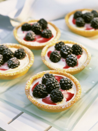 Tartlet With Lemon Mousse And Blackberries by Bernhard Winkelmann Pricing Limited Edition Print image