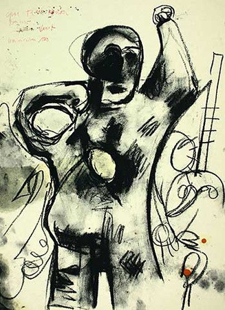 Ohne Titel (Figur Mit Arm) by Markus Lupertz Pricing Limited Edition Print image