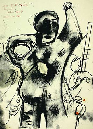 Ohne Titel (Figur Mit Arm) by Markus Lüpertz Pricing Limited Edition Print image