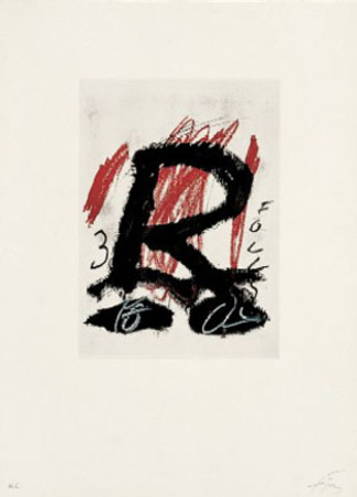 Clau - 5 by Antoni Tapies Pricing Limited Edition Print image