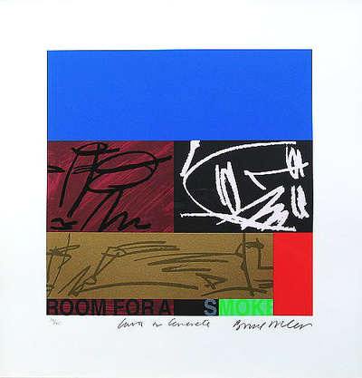 Room For A Smoke by Bruce Mclean Pricing Limited Edition Print image