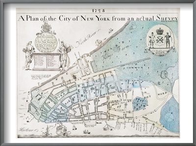 New York City Map, 1728 by Thomas Nast Pricing Limited Edition Print image