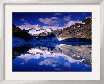 John Hopkins Glacier Mirrored In The Waters Of Glacier Bay, Alaska, Usa by Ralph Lee Hopkins Pricing Limited Edition Print image