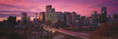 City And Centre Street Bridge, Calgary, Alberta by Walter Bibikow Pricing Limited Edition Print image