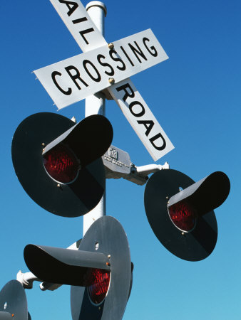 Railroad Crossing Sign by Jacob Halaska Pricing Limited Edition Print image