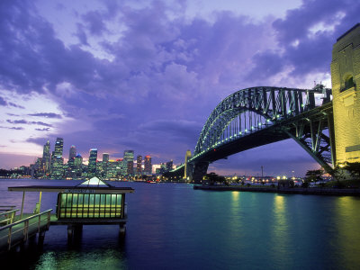 Harbour Bridge, Evening, Sydney, Australia by James Lemass Pricing Limited Edition Print image