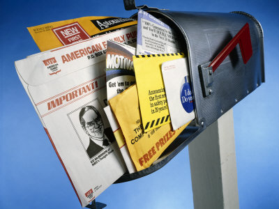 Mailbox Stuffed With Sweepstake Mail by Peter Ardito Pricing Limited Edition Print image