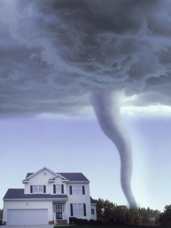 Tornado Approaching House by Chuck Carlton Pricing Limited Edition Print image