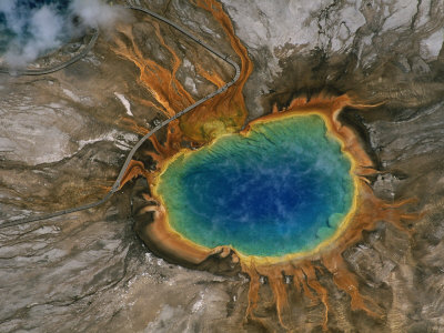 Grand Prismatic Spring, Yellowstone Park by Jim Wark Pricing Limited Edition Print image