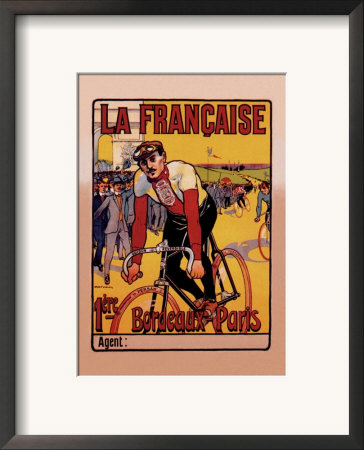 La Francaise: Bordeaux-Paris Bicycle Race by Marodon Pricing Limited Edition Print image