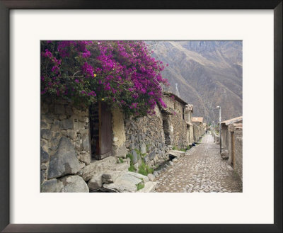 View Of Narrow Town Street, Ollantaytambo, Peru by Dennis Kirkland Pricing Limited Edition Print image