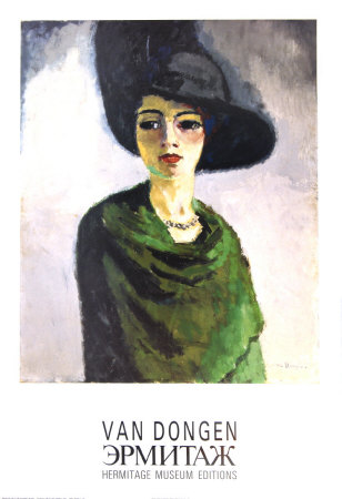 Woman With Black Hat by Kees Van Dongen Pricing Limited Edition Print image