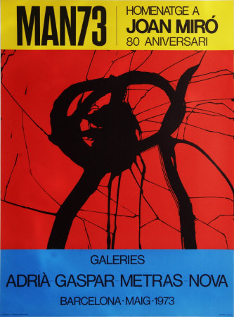 Man 73 by Joan Miro Pricing Limited Edition Print image