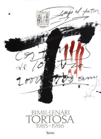 Bimil-Lenari Tortosa 1986 by Antoni Tapies Pricing Limited Edition Print image