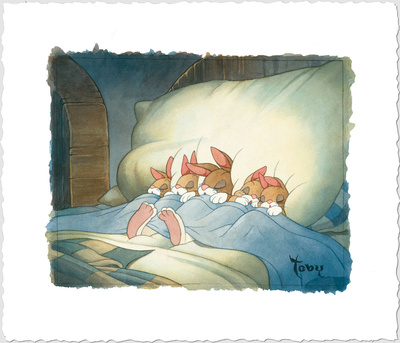 Sweet Dreams Bunnies by Toby Bluth Pricing Limited Edition Print image