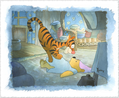 Tigger Tackle by Toby Bluth Pricing Limited Edition Print image